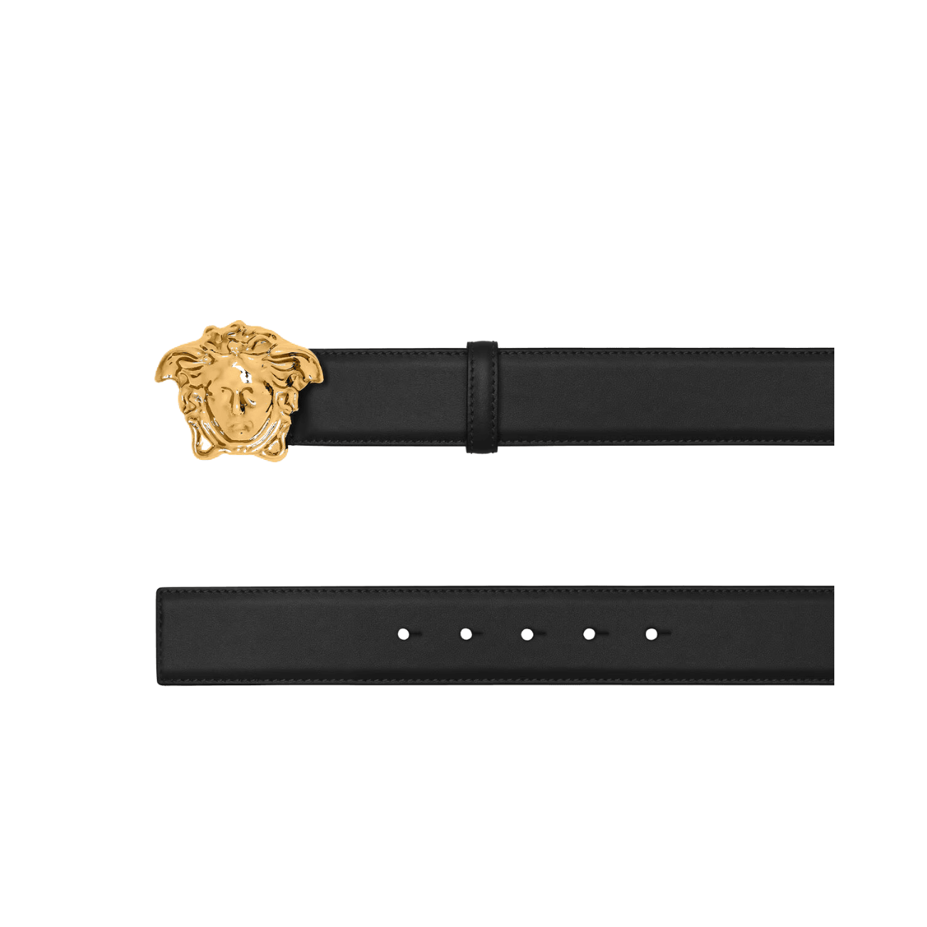 Versace La Medusa 4 cm Leather Men's Belt