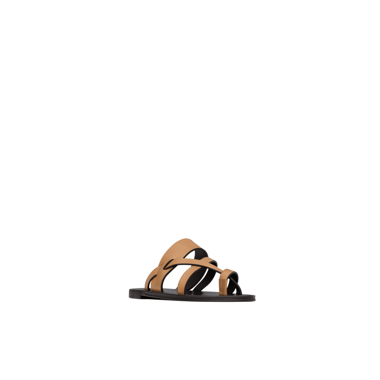 Saint Laurent Culver Smooth Leather Men's Slide