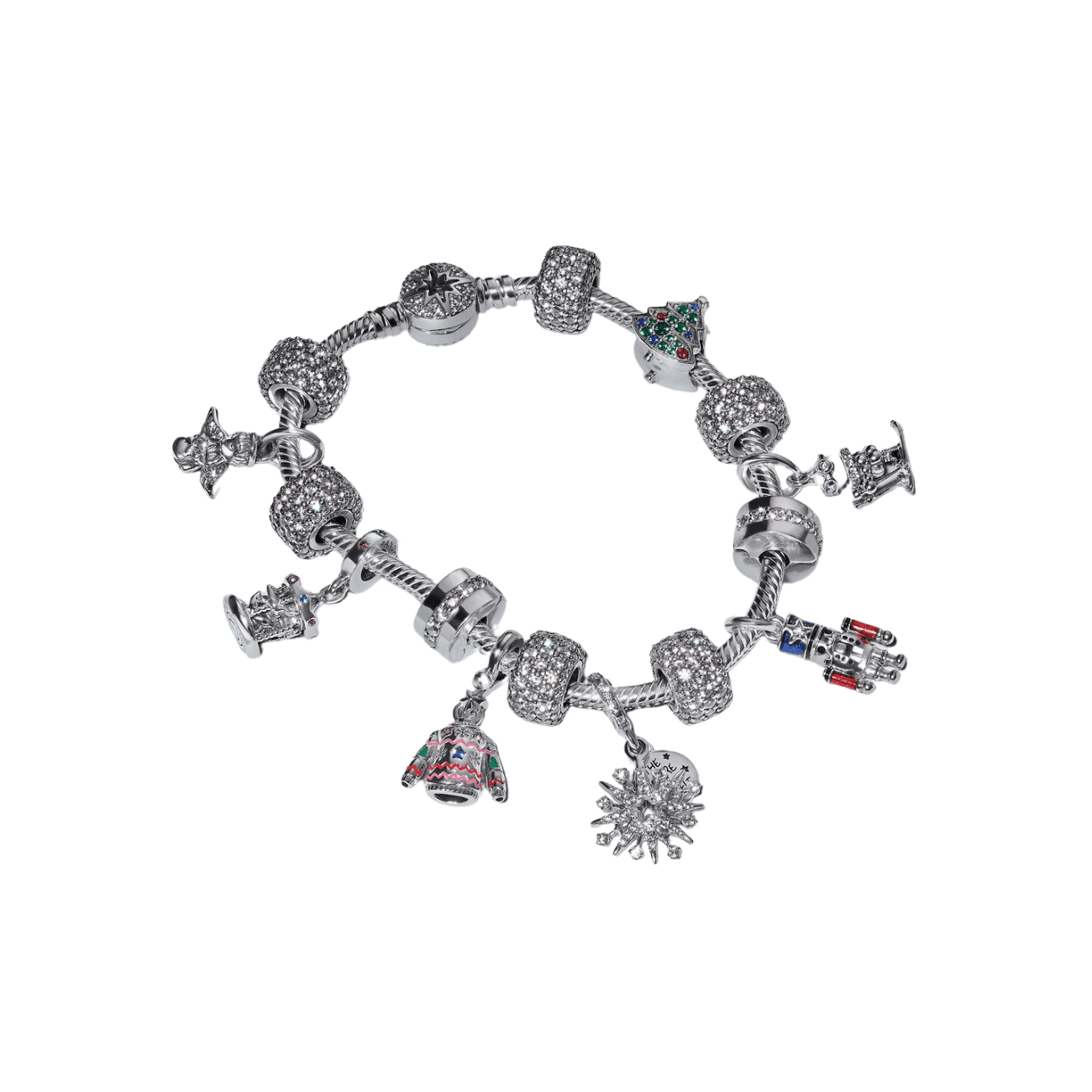 Pandora North Star Clasp Snake Chain Bracelet