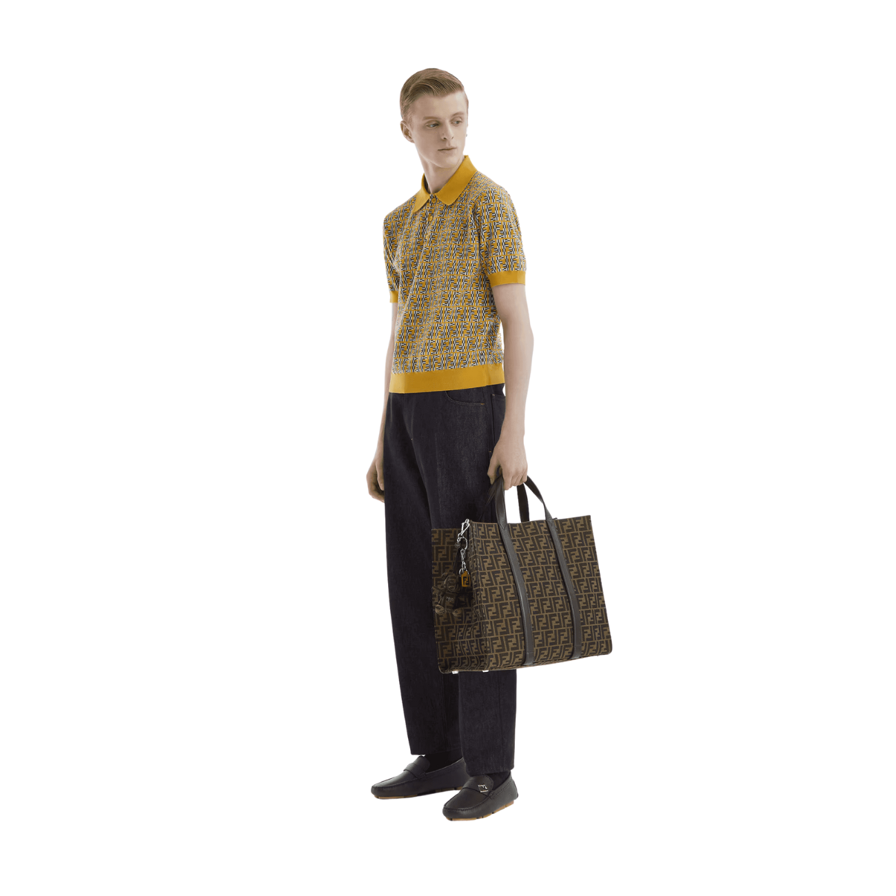Fendi FF Jacquard Men's Shopper