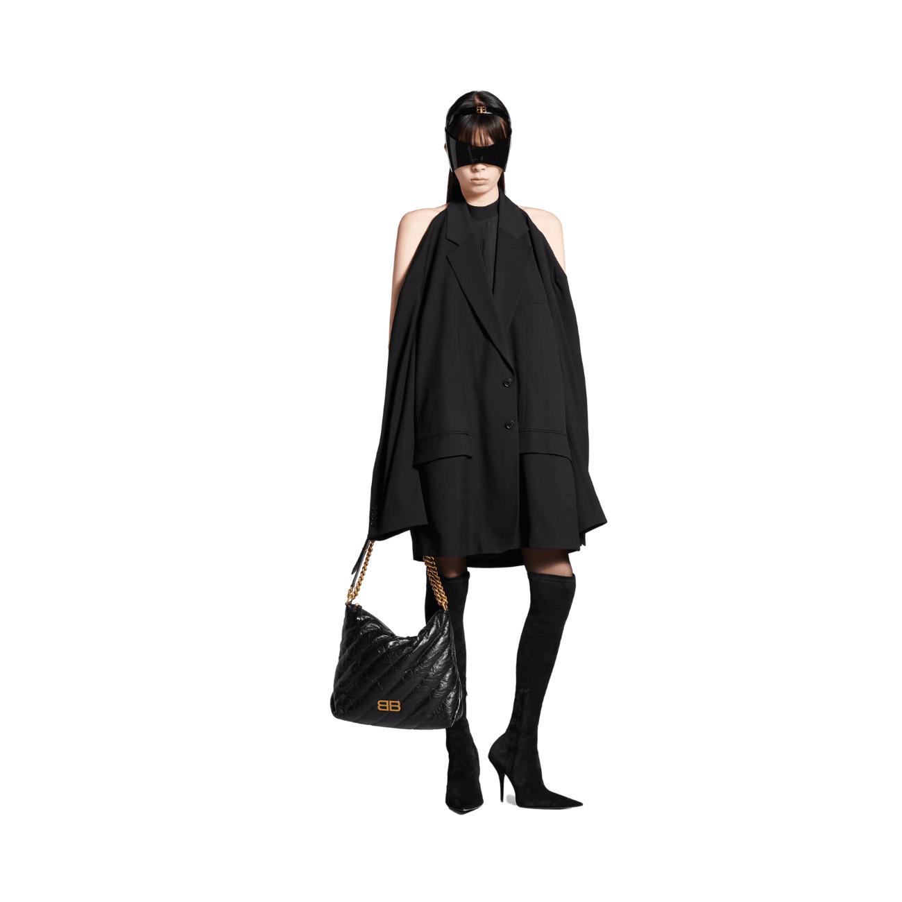 Balenciaga Crush Medium Quilted Women's Hobo Bag