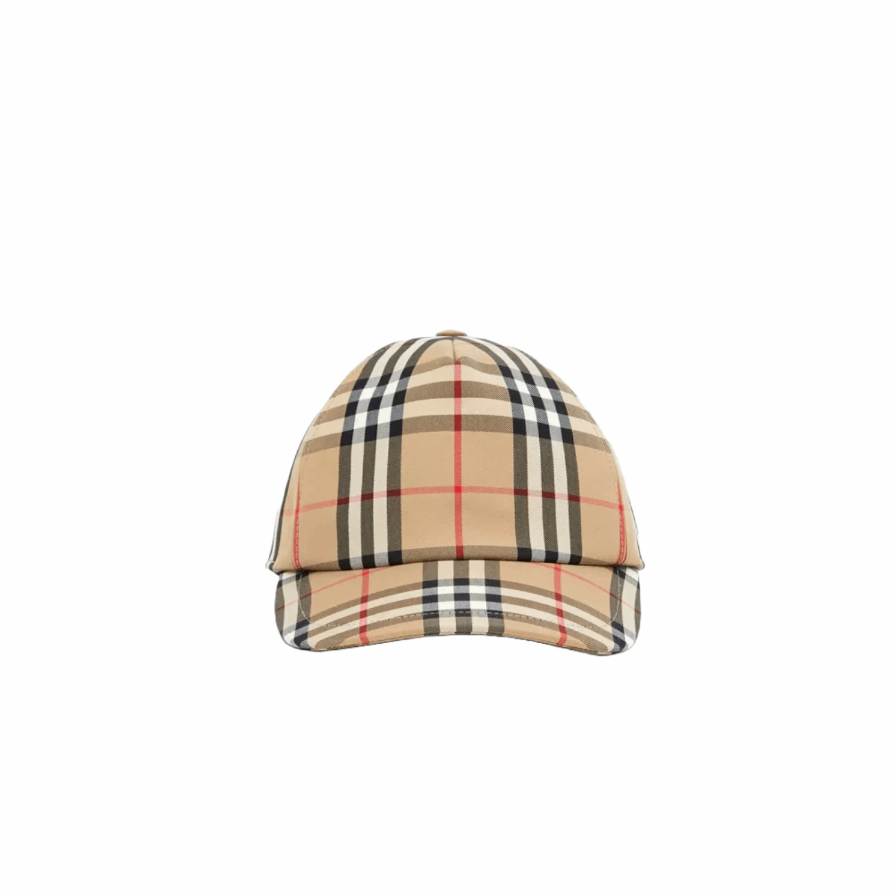 Burberry 80269291 Logo Appliqué Vintage Check Men's Cap, Archive Beige
