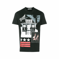 Givenchy BM703Q3Y0Q-001 Cuban Fit LA Men's T-Shirt, Black - STYLIAN