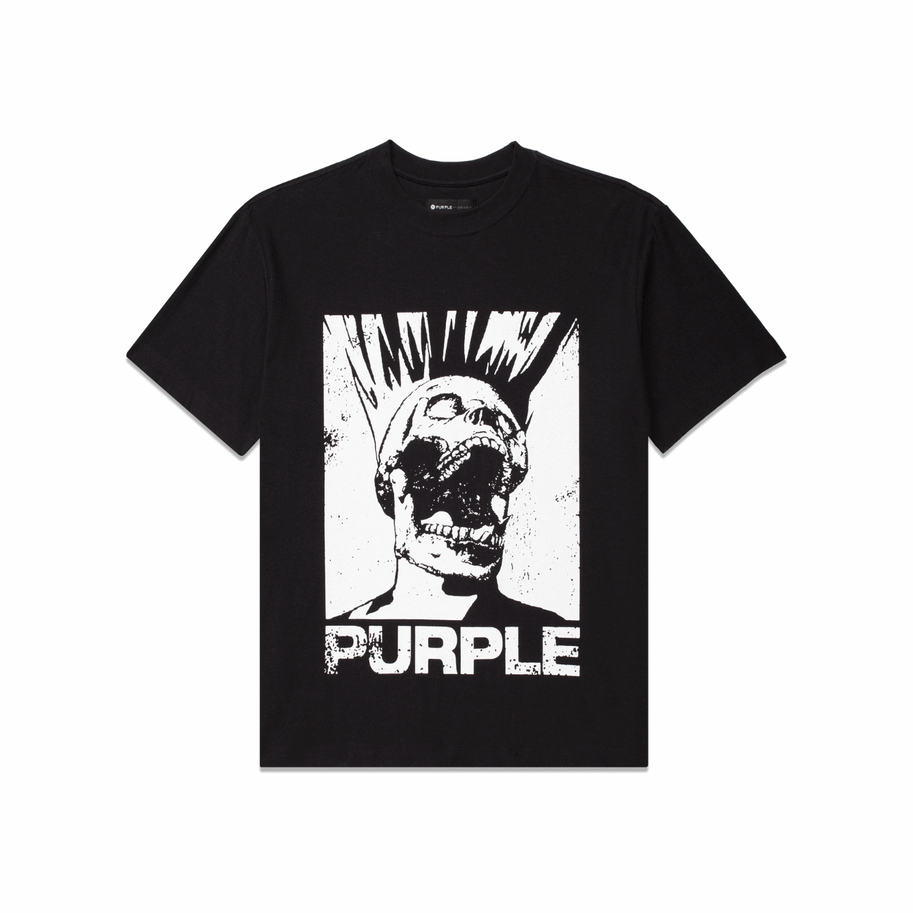Purple P104 Headache Regular Fit Men's T-Shirt, Black Beauty
