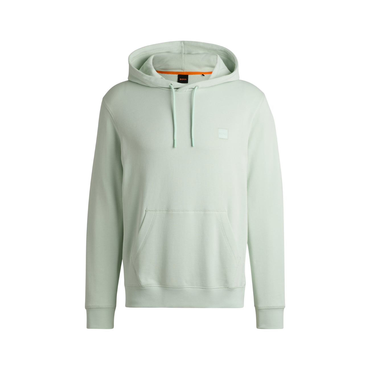 Boss Logo Patch Regular-Fit Cotton Terry Men's Hoodie