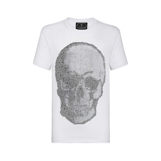 Philipp Plein Platinum Cut Round Neck SS Skull Men's T-Shirt