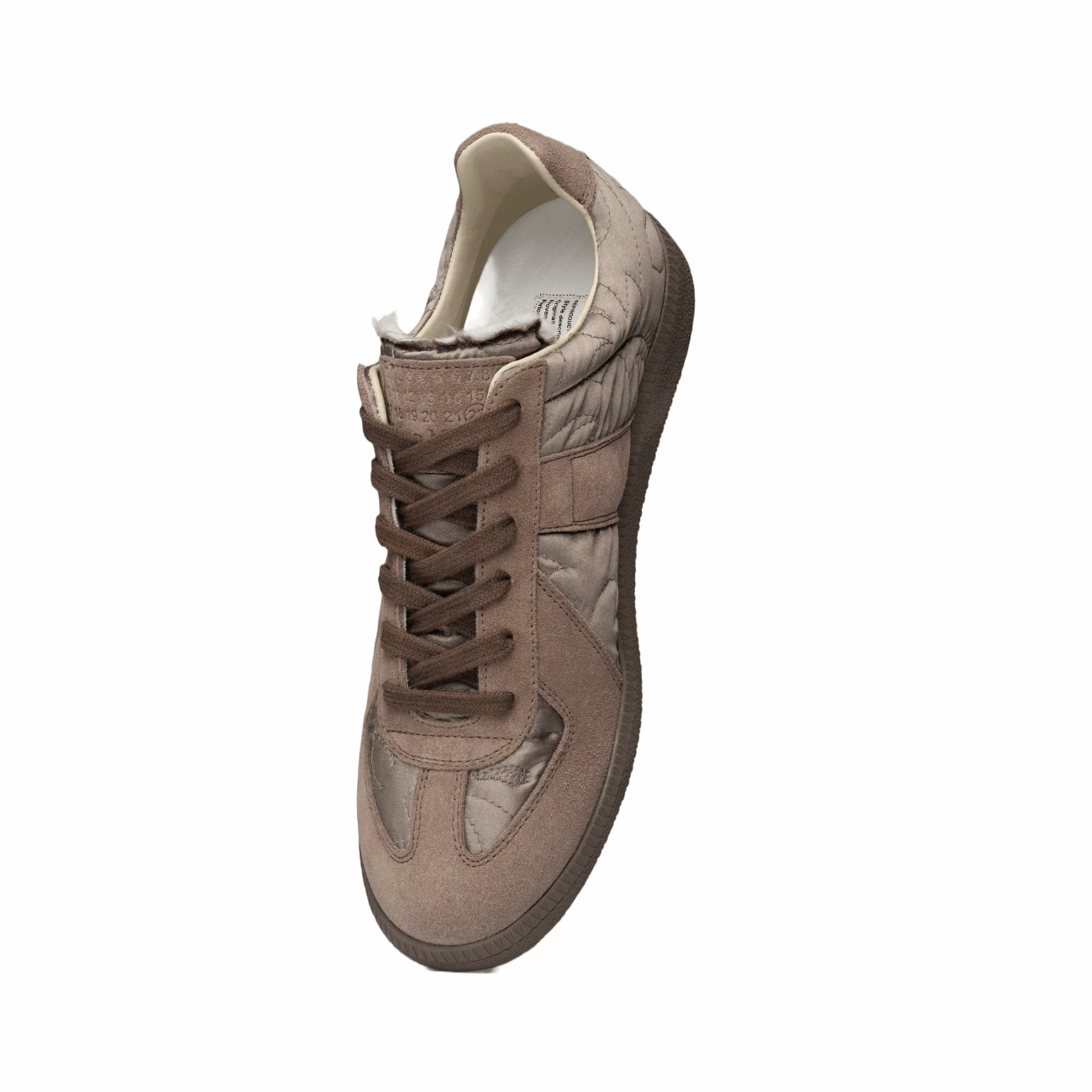 Maison Margiela S58WS0109P5118H9477 Padded Replica Women's Sneaker, Light Brown