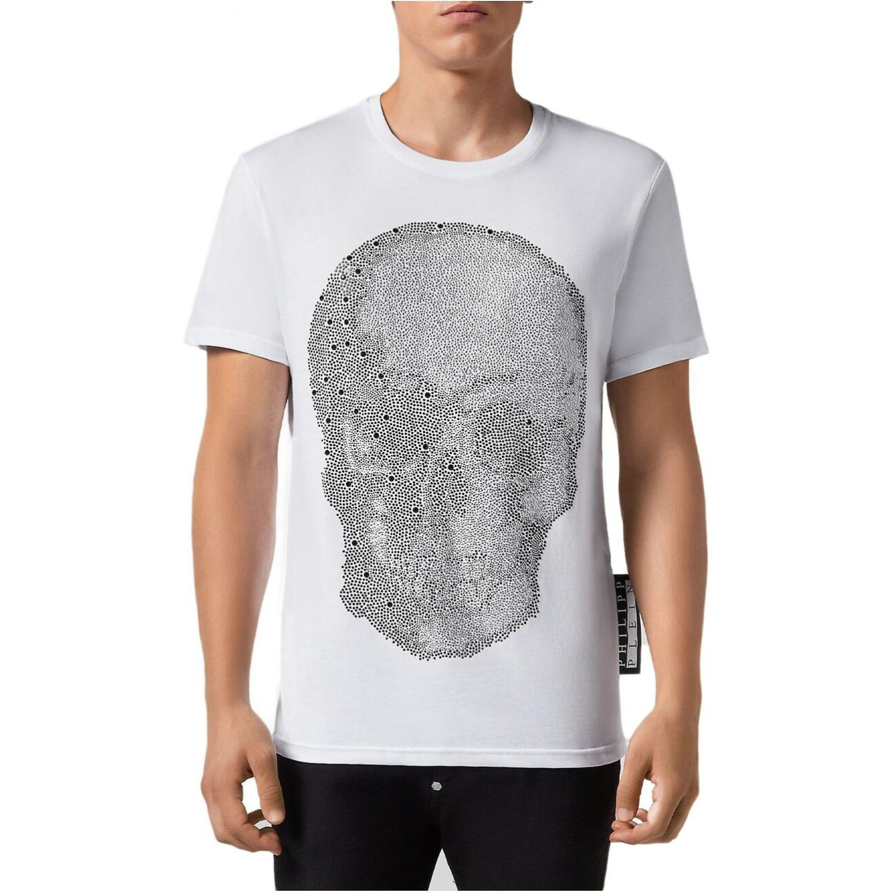 Philipp Plein Platinum Cut Round Neck SS Skull Men's T-Shirt