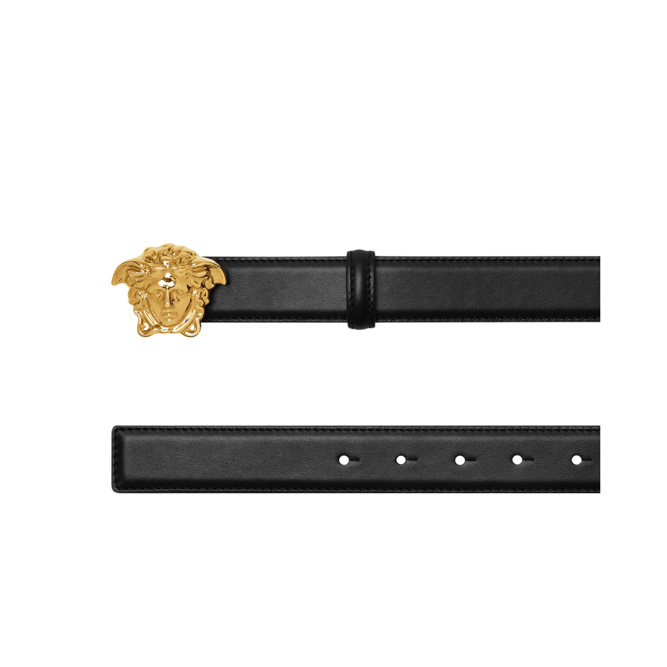Versace La Medusa 3 cm Leather Men's Belt
