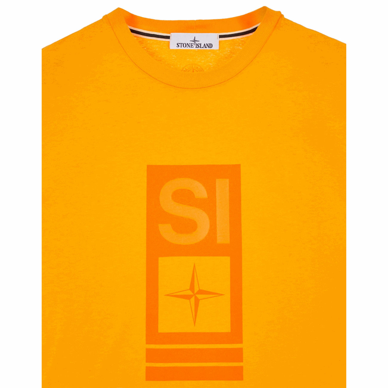 Stone Island 78152NS92V0032 2NS92 'Abbreviation One' Print Men's T-Shirt, Orange