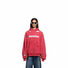 Balenciaga 659403TKVB66295 Destroyed Men's Hoodie, Raspberry