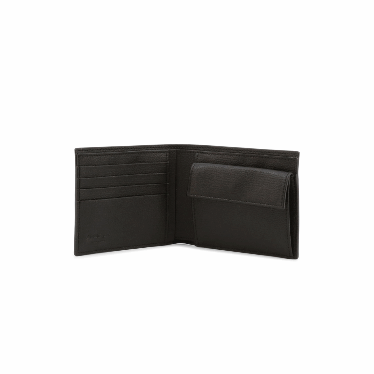 Salvatore Ferragamo 660988 752991 Gancini Leather Men's Wallet, Black