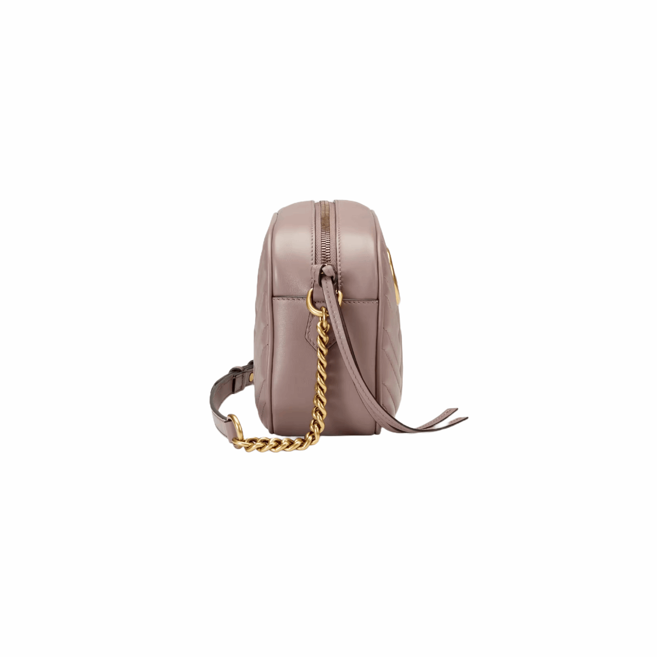 Gucci 447632 DTD1D 5729 GG Marmont Small Shoulder Bag, Dusty Pink