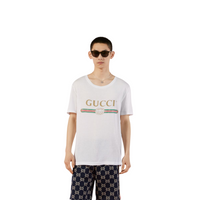 Gucci Oversize Washed Logo Men's T-Shirt