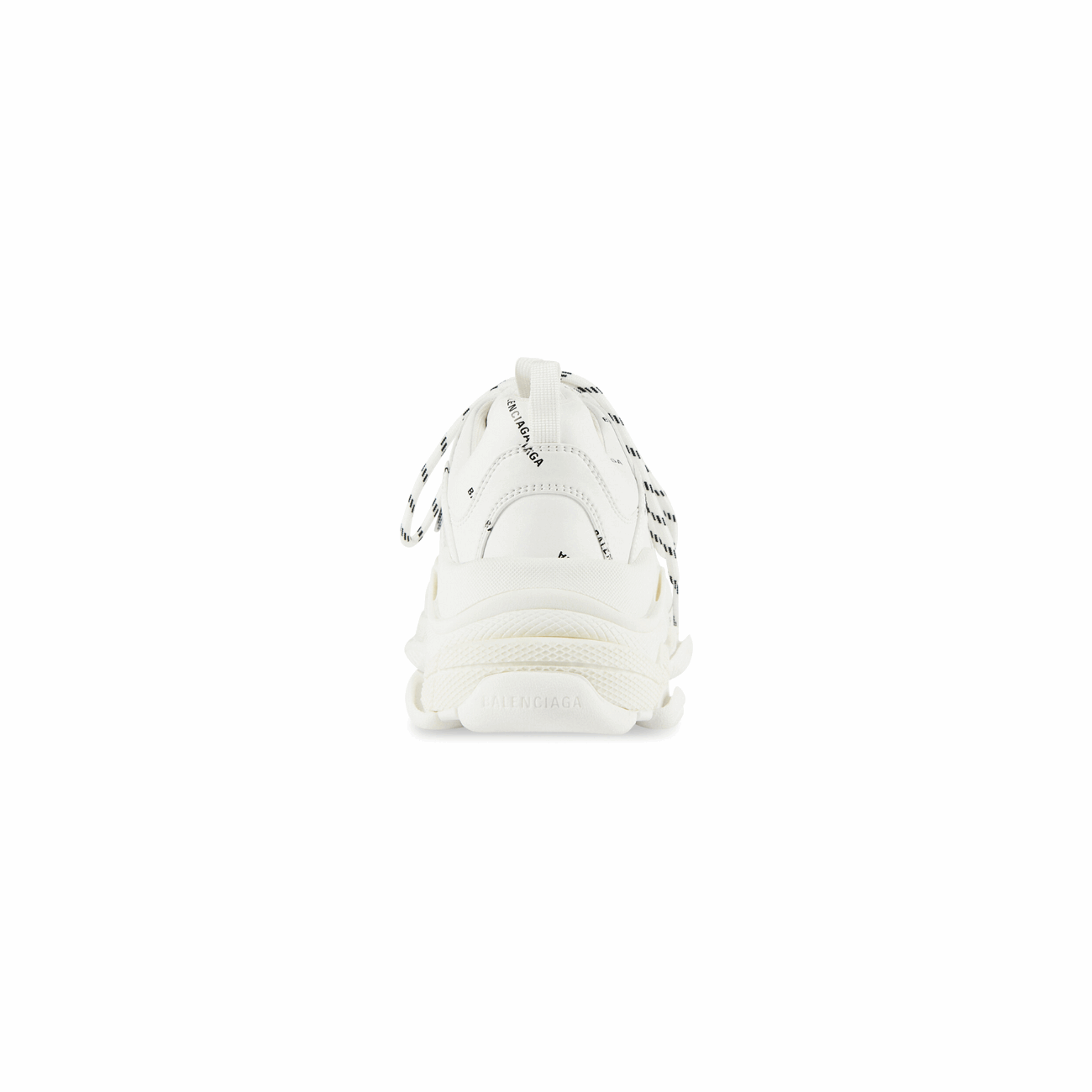 Balenciaga 536737W2FA19010 Triple S Allover Logo Men's Sneaker, White