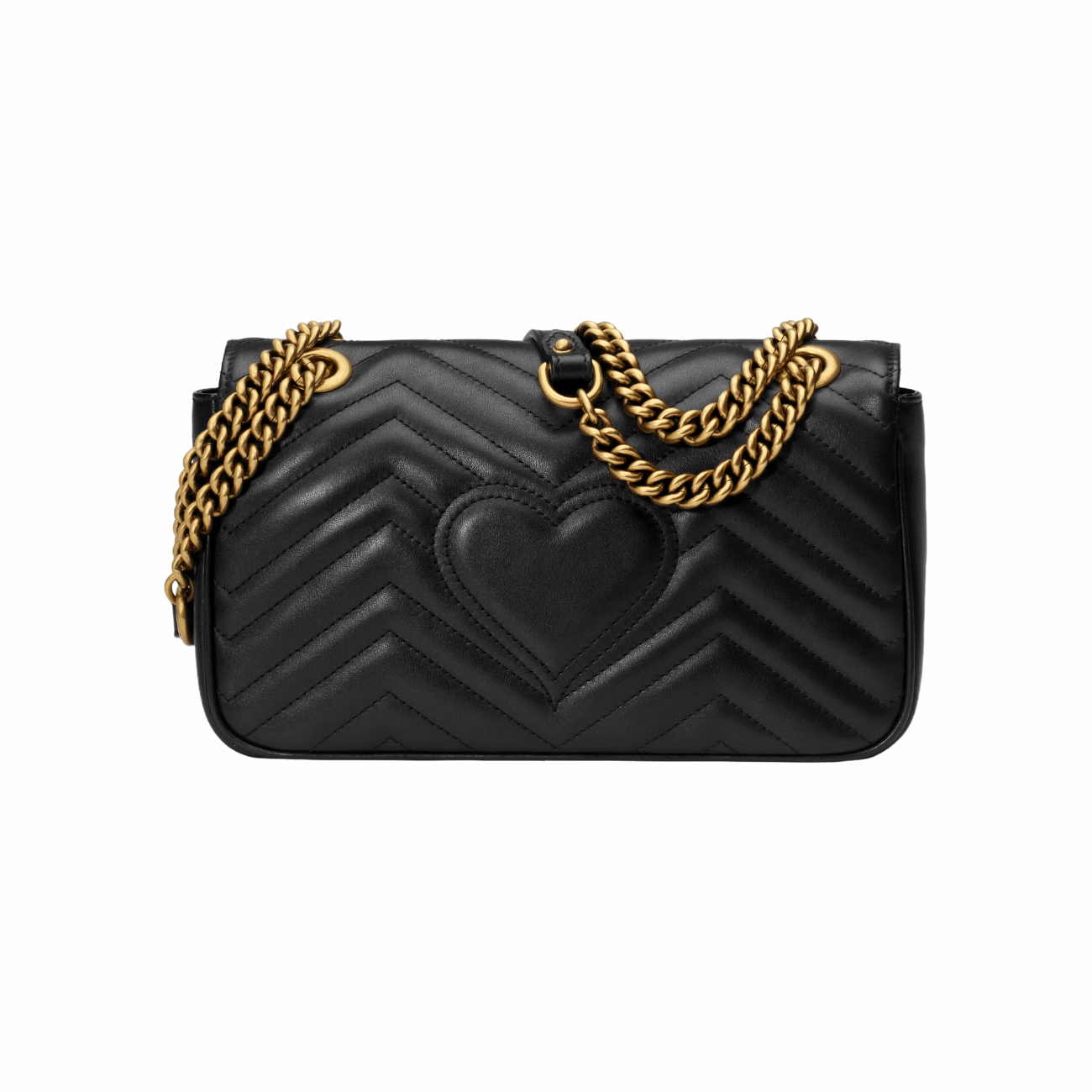 Gucci ‎443497 DTDID 1000 GG Marmont Small Shoulder Bag, Black