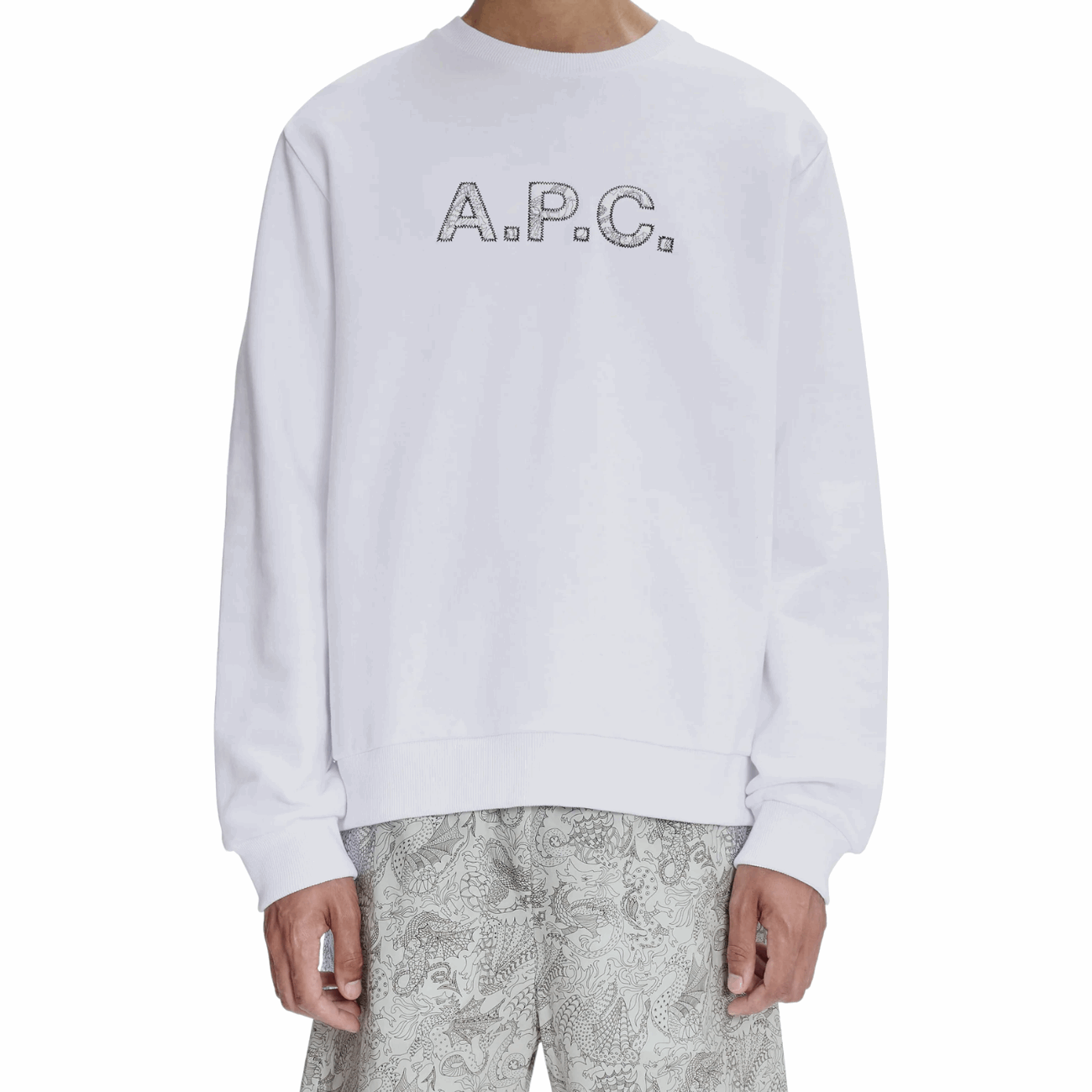 APC COFDX-H27819AAB Dragon Men's Sweatshirt, White