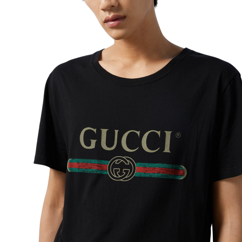 Gucci Oversize Washed Logo Men's T-Shirt