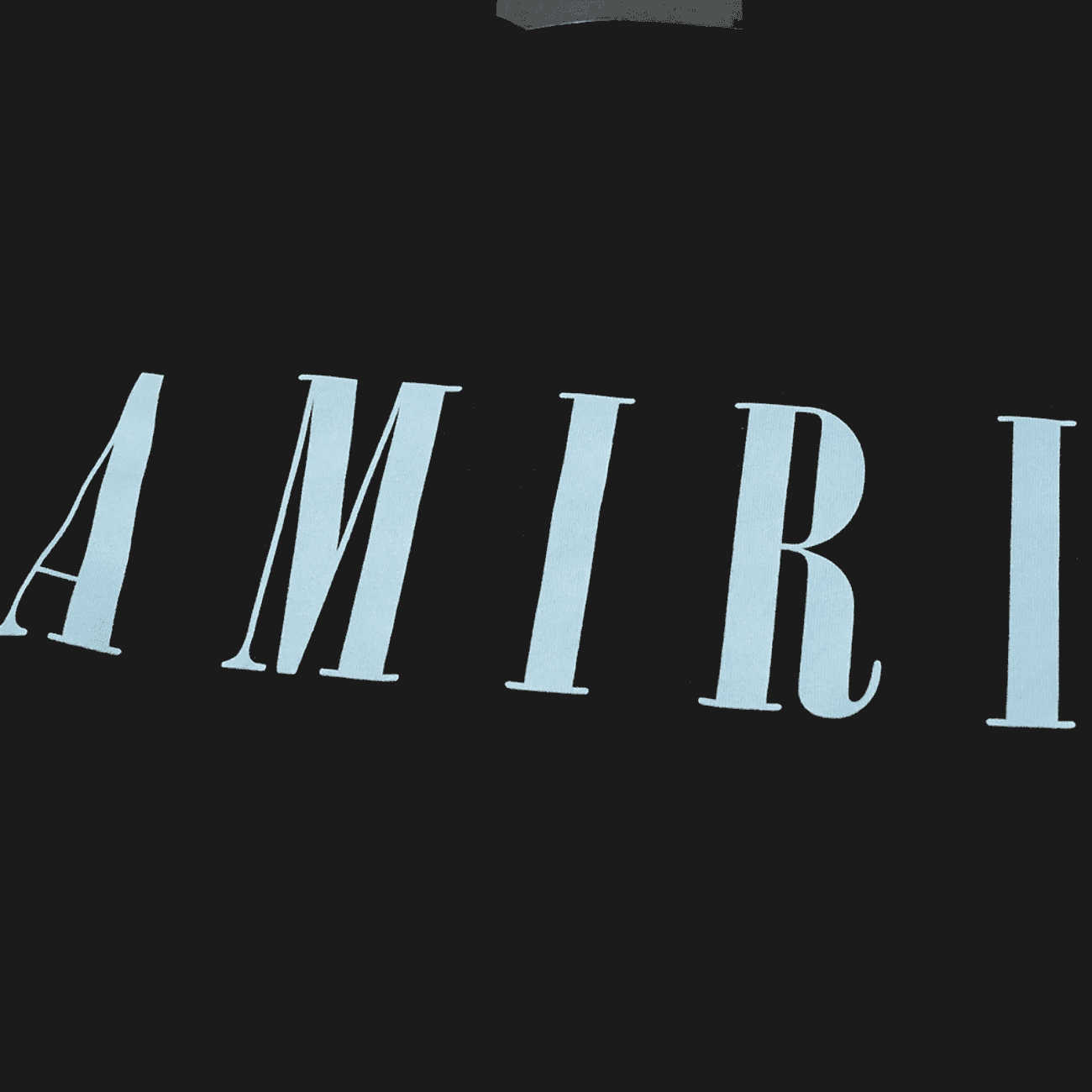 Amiri Y0M03338CJ BCO Core Amiri Logo Men's T-Shirt, Black & Blue - STYLIAN