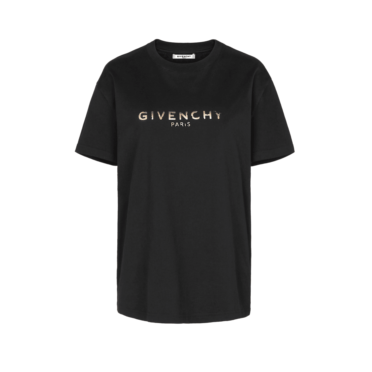 Givenchy BW70603Z2L 001 Vintage Givenchy Paris Masculine Fit Women's T-Shirt, Black - STYLIAN
